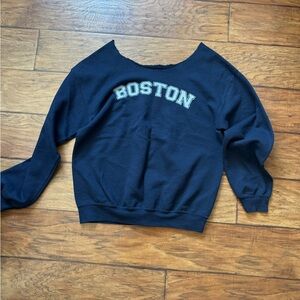 Boston Navy Women's Pullover Sweatshirt